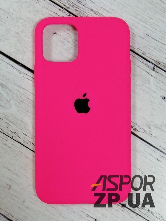 Чохол iPhone 11 Pro- Silicone Case Full Cover №39 яскраво-рожевий, фото 1