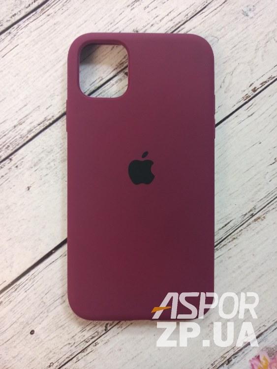 Чохол iPhone 12 Pro Max 6.7"- Silicone Case Full Cover №59 бордовий, фото 1