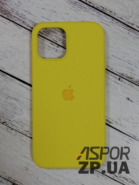 Чохол iPhone 12 Pro Max 6.7"- Silicone Case Full Cover №53 жовтий, фото 1