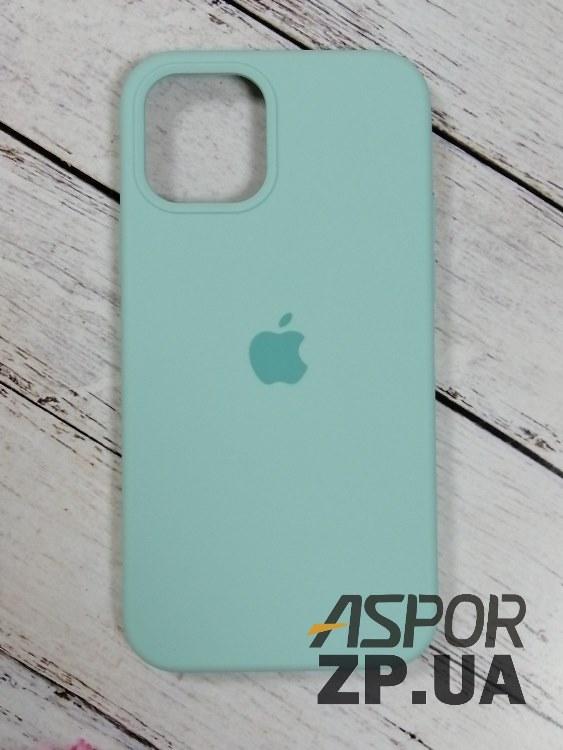 Чохол iPhone 12/12 Pro 6.1"- Silicone Case Full Cover №47 бірюзовий, фото 1
