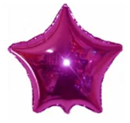 Фольгированный шар Звезда малиновая 45 см