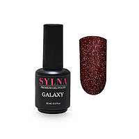 Гель-лак SYLNA Galaxy 4 5,5 мл красный c мелким шиммером