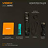 Портативний світлодіодний LED ліхтарик VIDEX A105Z 1200Lm 5000K з акумулятором (VLF-A105Z), фото 10