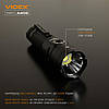Портативний світлодіодний LED ліхтарик VIDEX A406 4000Lm 6500K з акумулятором (VLF-A406), фото 4