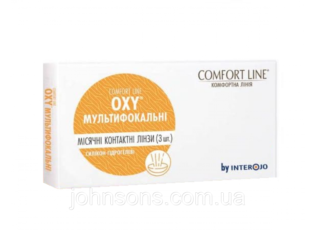 Контактні лінзи Oxy мультифокальні - 1уп (3шт), Лінзи контактні Оксі Мультифокальні