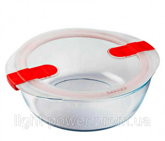 Купить Форма термостекло круглая 26х23х8см,2,3л с вакуумной крышкой ...