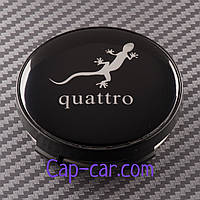 Ковпачки, заглушки для дисків з емблемою Audi (Ауді). 56/60 мм.