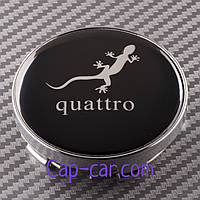 Ковпачки, заглушки для дисків з емблемою Audi (Ауді). 56/60 мм.
