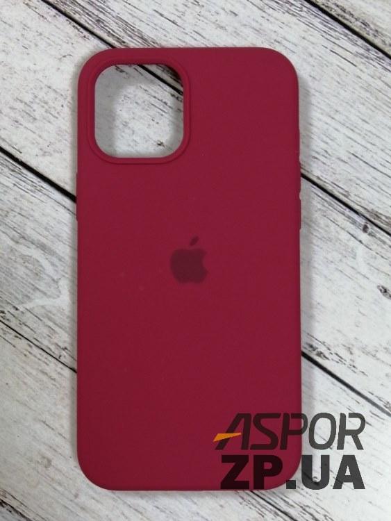 Чохол iPhone 12 Pro Max 6.7"- Silicone Case Full Cover №35 світло-бордовий, фото 1