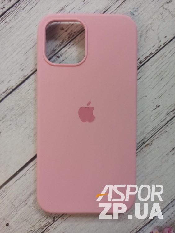 Чохол iPhone 12 Pro Max 6.7"- Silicone Case Full Cover рожевий, фото 1