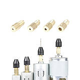 Трикулачковий міні-патрон для валу Ø 2,3 мм, цанговий затискач для міні-релі та мікромотора, фото 6