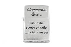 Запальничка Zippo Confucius Say Toilet Street Chrome (28459)