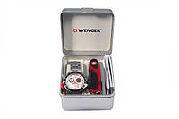 Набор Wenger 70797 Battalion Chrono Sport часы и нож Красно-черный Wenge Evogrip 1.18.09.821