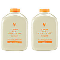 Гель-сок Aloe з Пepcикoм, Форевер, Forever Aloe Bits 'N Peaches, 2 л