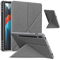Чохол Galeo TPU Origami with S-Pen Holder для Samsung Galaxy Tab S7 FE / Tab S7 Plus Grey