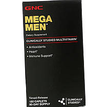 Вітаміни і мінерали для чоловіків GNC MEGA MEN 180 капс Мега мен, фото 5