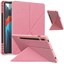 Чохол Galeo TPU Origami with S-Pen Holder для Samsung Galaxy Tab S7 FE / Tab S7 Plus Pink