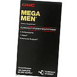 Вітаміни для чоловіків GNC MEGA MEN 180 капсул, фото 6