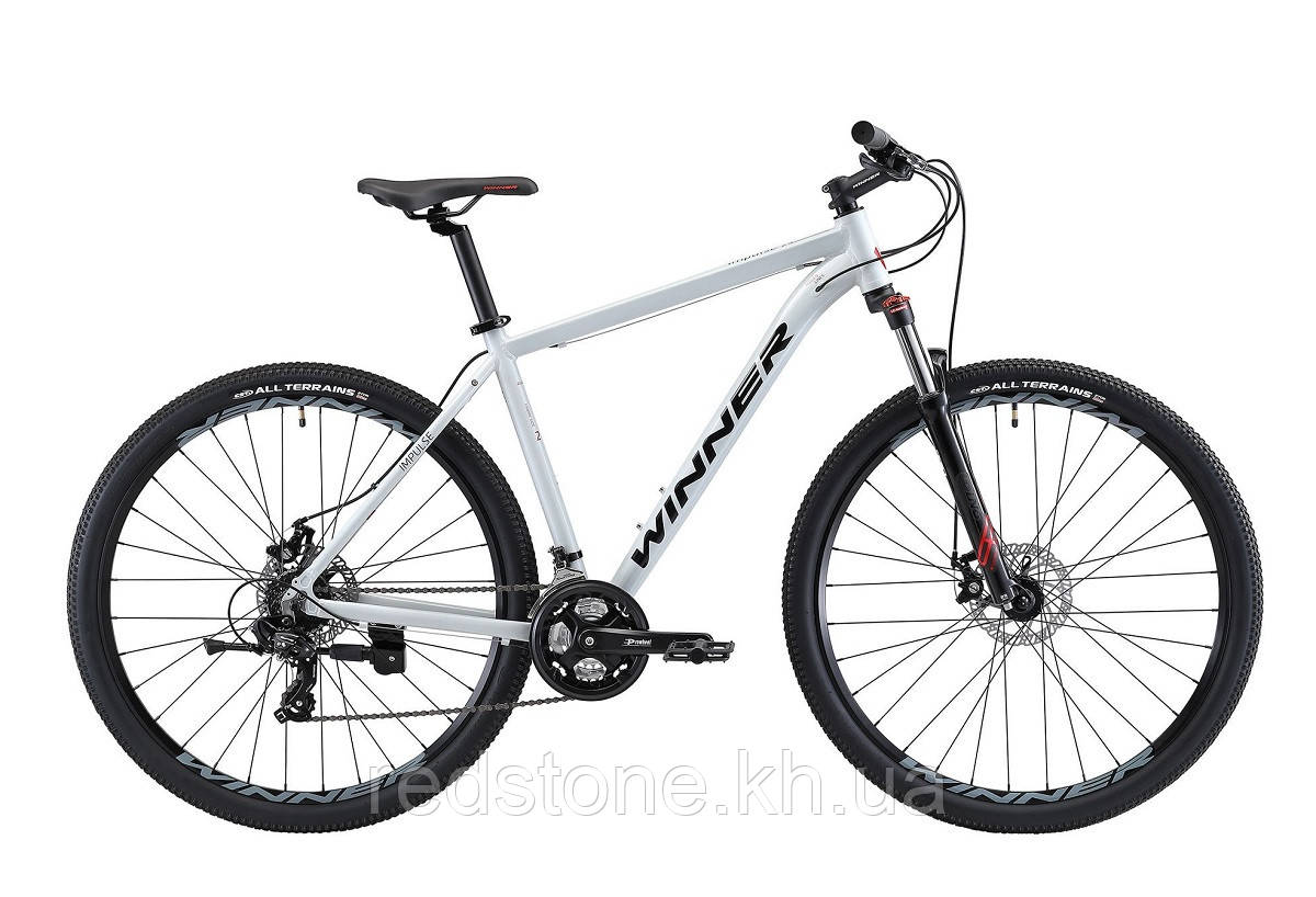 Велосипед WINNER IMPULSE 29 (2022) сірий розмір 20"