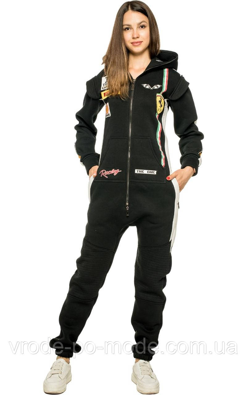 Комбінезон Race black унісекс, у наявності та під замовлення, для чоловіків і жінок, фото 1
