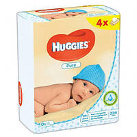 Салфетки влажные Huggies Ultra Comfort Pure 224 шт (4 х 56 шт)