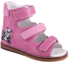 Босоніжки антиварусні ортопедичні для дівчинки Форест Орто рожеві 4Rest Orto 08-802AV розмір 20-30