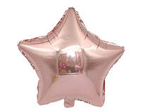Звезда "18" дюймов (45 см) цвет розовое золото фольгированный шар