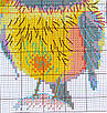 Набір для вишивання за нанесеною на канву схемою "Autumn bird". AIDA 14CT printed, 17*20 см, фото 6
