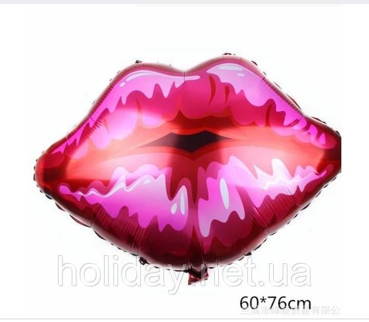 Поцелуй 💋 60 см фольгированный шар, фото 1