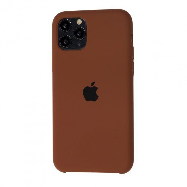 Чохол Silicone case для IPhone 12 Pro Brown шоколадний