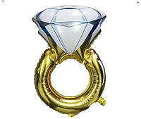Колечко діамант золото 70х46 см.