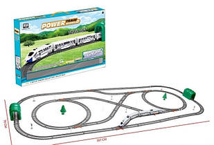 Залізниця з локомотивом 2186 на 70 деталей, світлові ефекти, довжина дороги 470 см