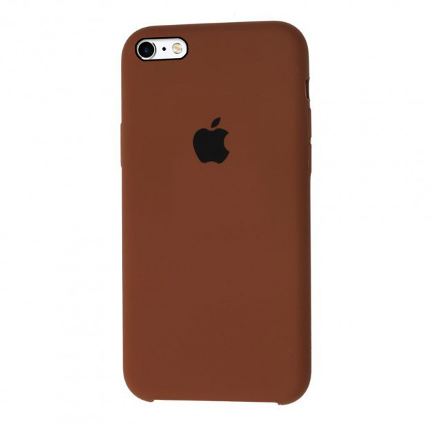Чохол Silicone case для IPhone 6 Plus/6s Plus Brown шоколадний