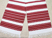 Рушник тканий з червоним орнаментом (1,80м.* 0,36м.)