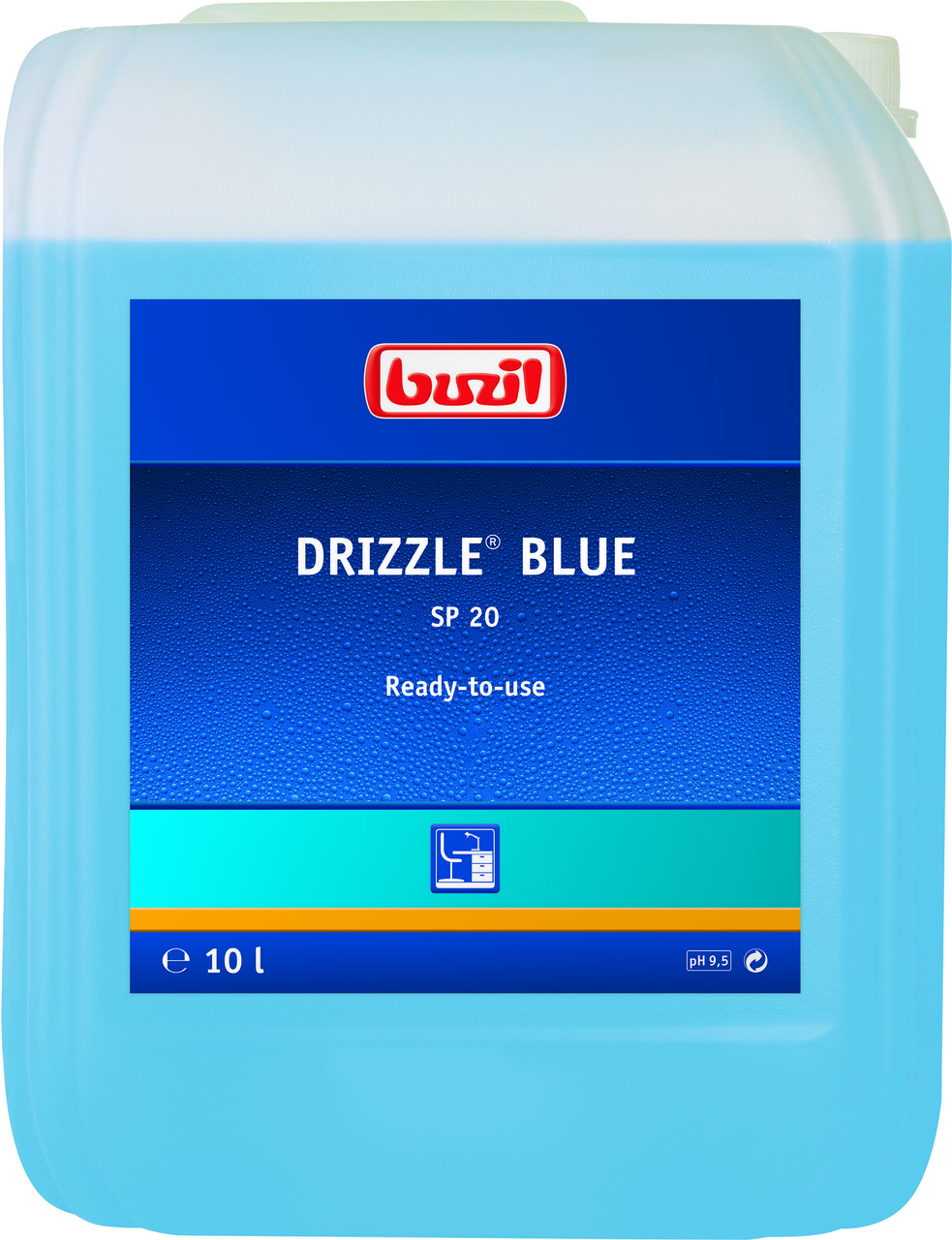 Універсальний спрей-очищувач Buzil Drizzle Blue SP 20, 10 л