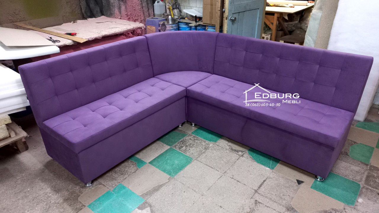 Кутовий диван для дитячого саду Квадро 3 частини 1800х150 см