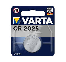 Батарейка літієва VARTA CR 2025 LITHIUM 3v BLI *1шт