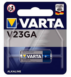 Батарейка лужна Varta V 23 GA (MN21, A23, 23A, LRV08) Alkaline 12v BL*1шт