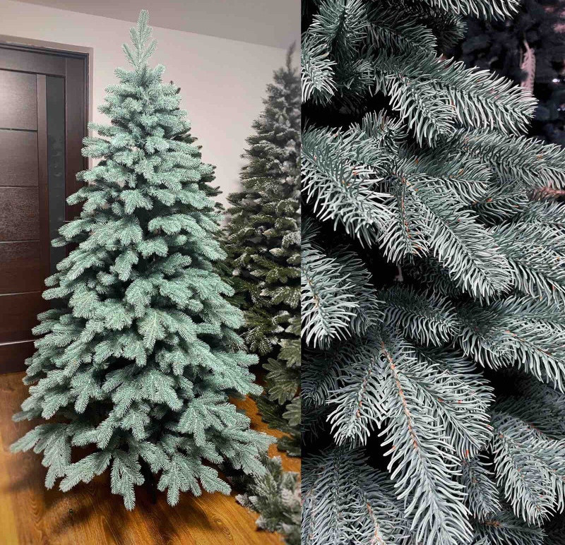 Ялинка "Калівська" 2,1 м штучна лита блакитна/лита ялинка штучна/ялинка" ялинки Штани/ялини, фото 1