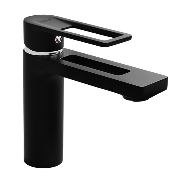 Змішувач для умивальника FOSTER 001 BLACK, фото 1