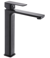 Змішувач для умивальника KUBUS 001 HIGH BLACK