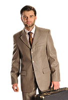 Чоловічий костюм West-Fashion модель 071 темно бежевий