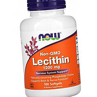 Соевый Лецитин Now Lecithin 1200 mg 100 гел капсул