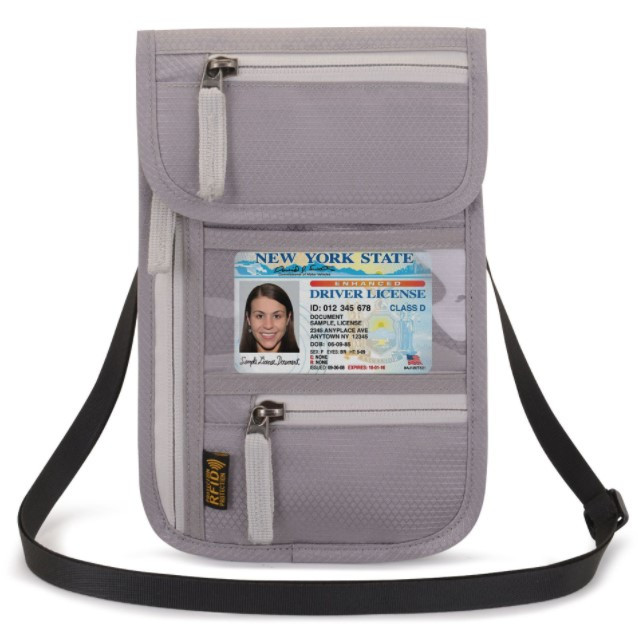 Підвісна Багатофункціональна сумка-контроль органайзер для документів Сіра