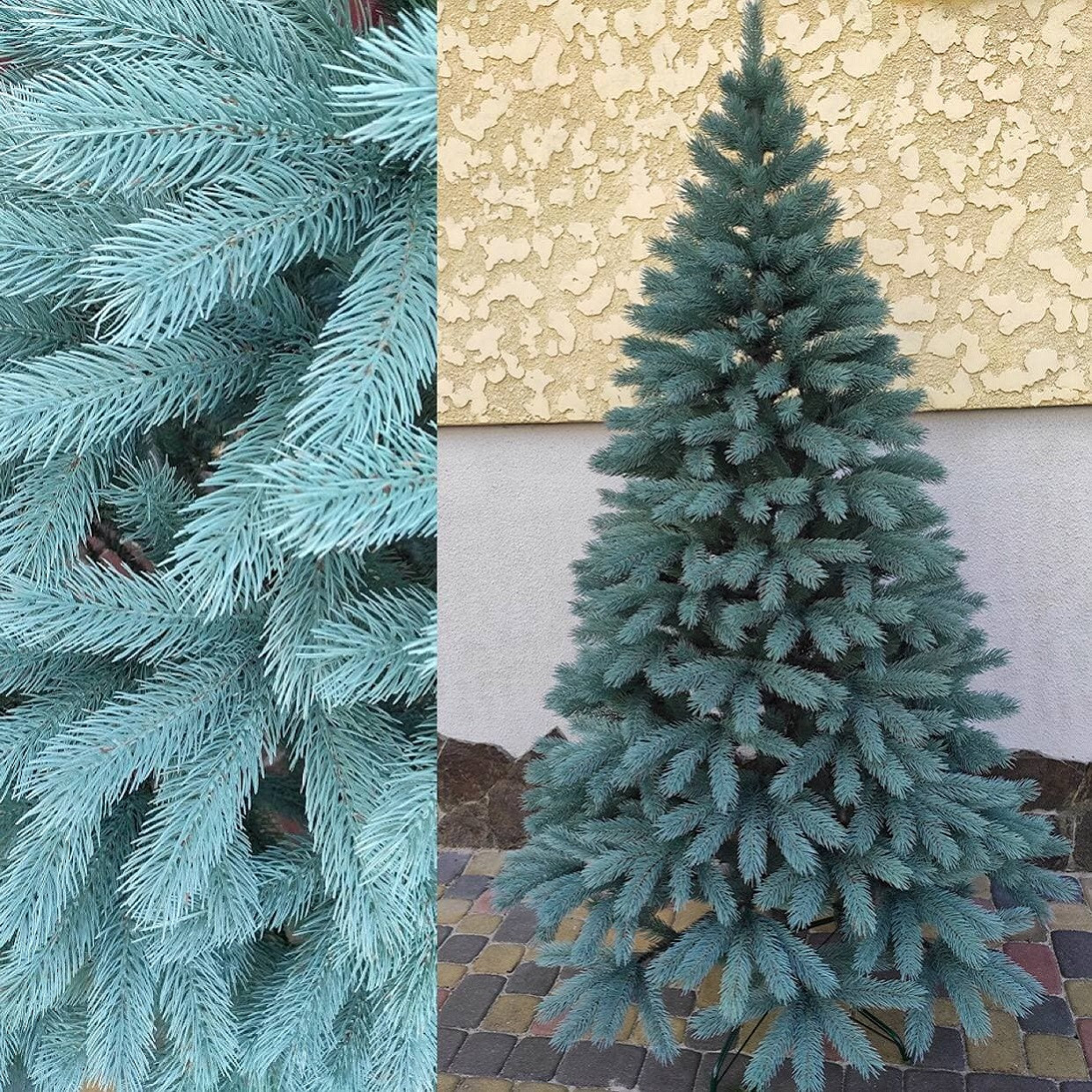 Ялинка "Буковельська" 2,2 м блакитна штучна лита/лита ялинка штучна/ялинка" ялинки штучна/ялинка, фото 1