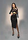 Жіночий вечірній костюм з паєтки на оксамиті топ з палітуркою і спідниця міді з розрізом (р. S, M) 66102181Е, фото 5