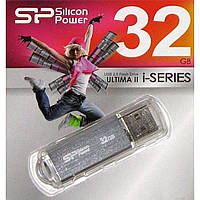 Флеш-пам'ять 32 GB Silicon Power Ultima" II-I series silver USB