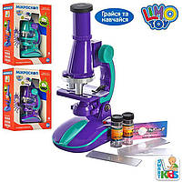 Детский игрушечный Микроскоп Limo Toy(пробирки, объективы) на Батарейках, 6+