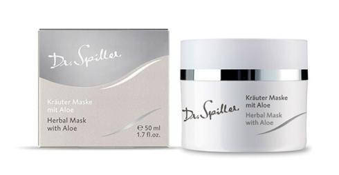 Трав'яна маска для проблемної шкіри з Алое Вера Dr.Spiller Herbal Mask with Aloe, фото 1