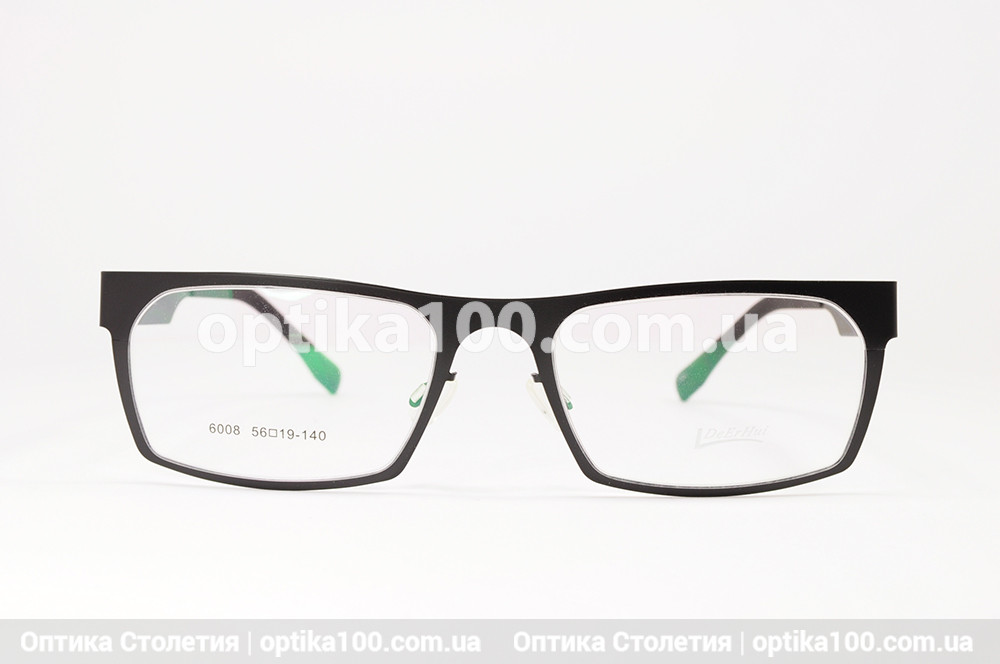 Чорна прямокутна оправа для окулярів для зору. Гнучка та тонка
